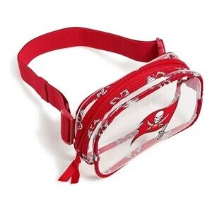 Tampa Bay Buccaneers Vera Bradley Small Clear Belt Bag NFL Football Red NEW